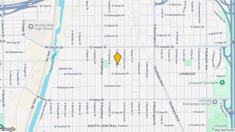 1320 S Emporia Ave Mapa y Detalles de la Ubicación