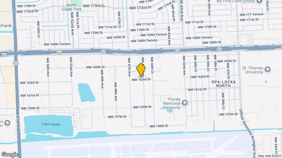 4519 NW 163rd St Map and Location Details