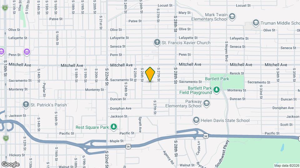 2614 Sacramento St Mapa y Detalles de la Ubicación