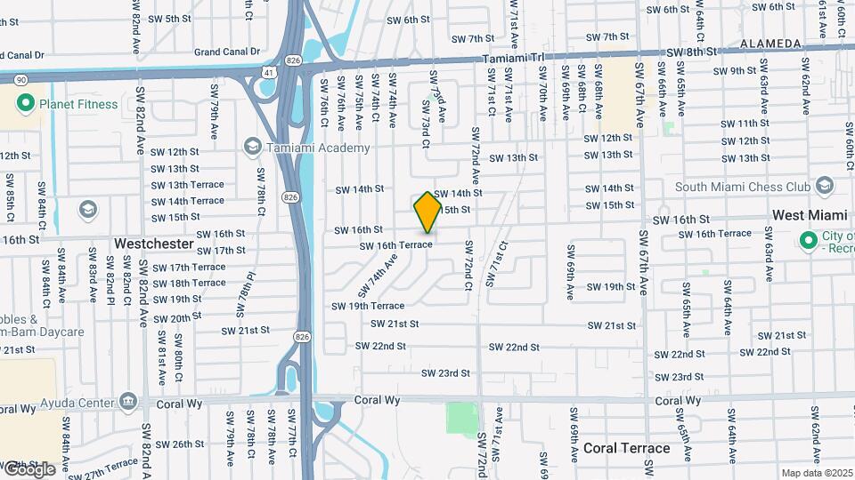 7313 SW 16th Terrace Mapa y Detalles de la Ubicación