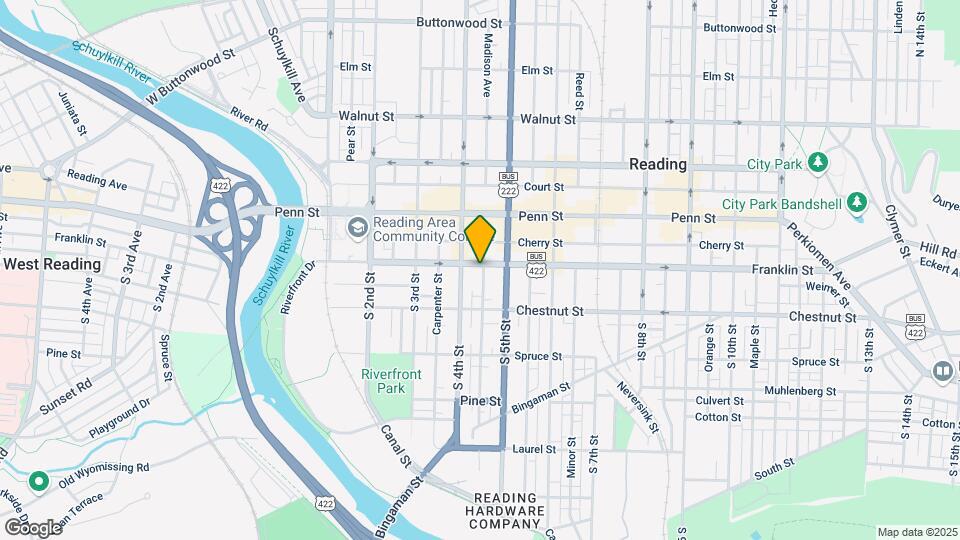 420 Franklin St Map and Location Details