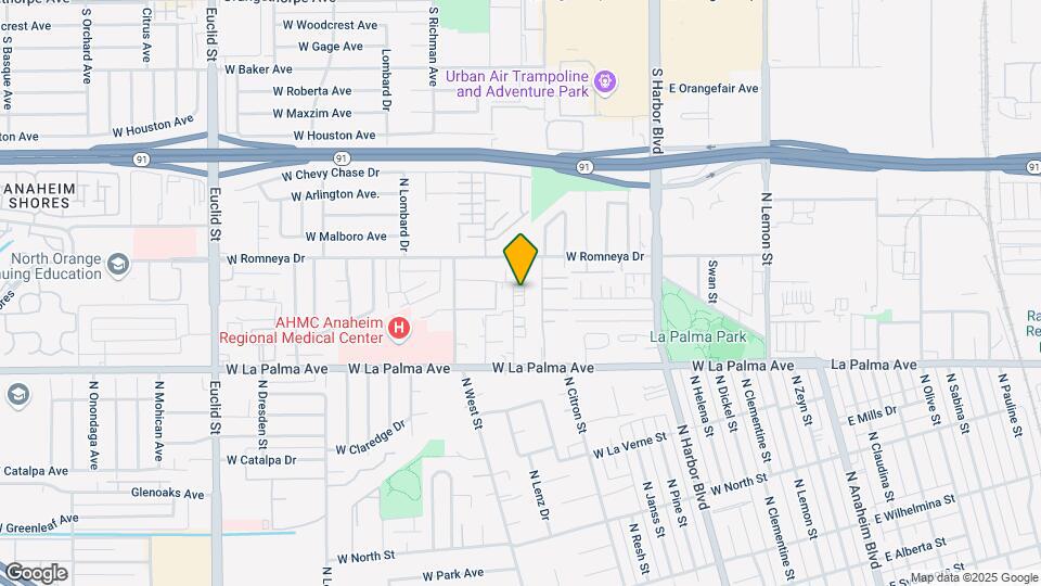 1168 N Mayfair Ave Map and Location Details