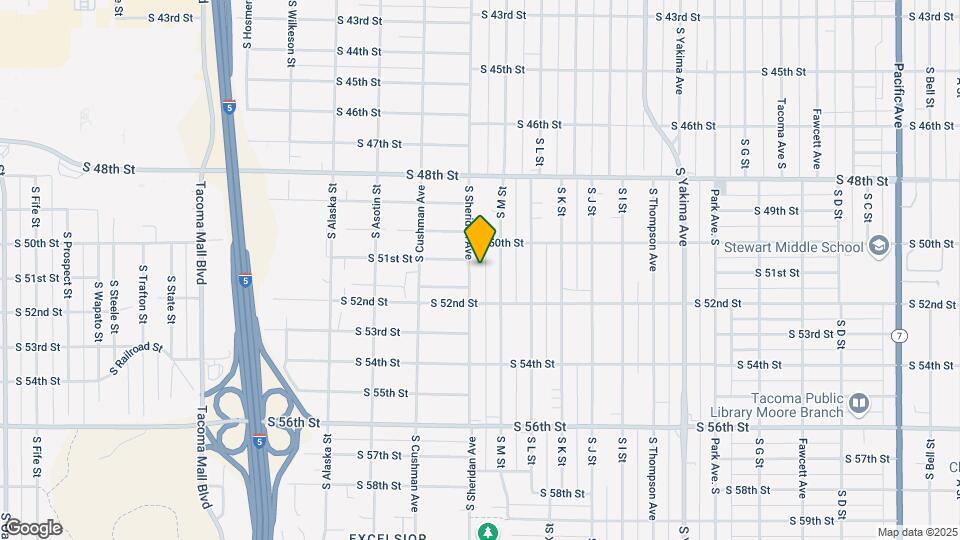 5017 S Sheridan Ave Map and Location Details
