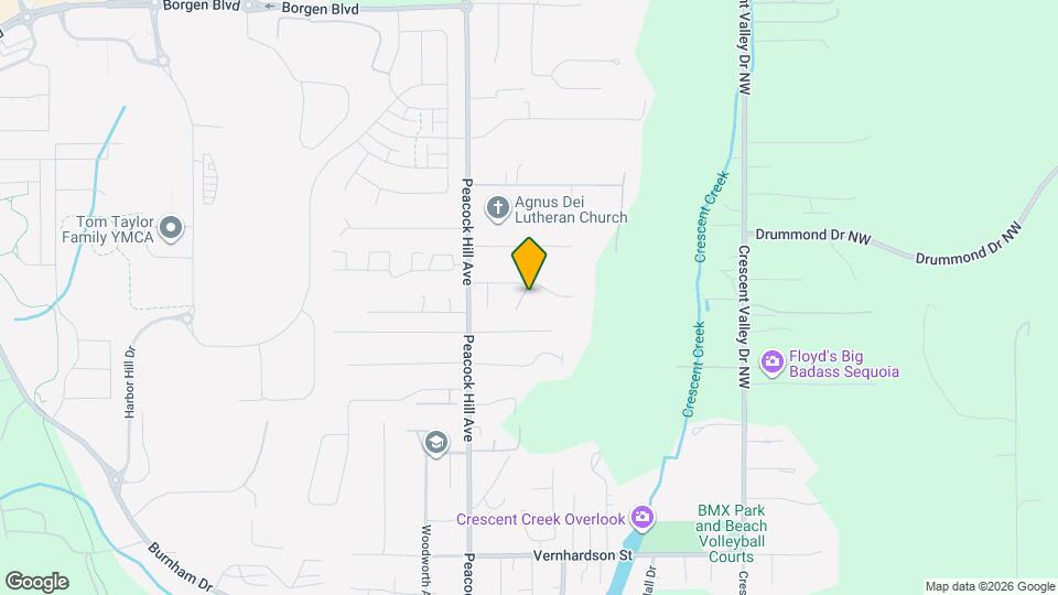 3604 Harborcrest Ct NW Map and Location Details