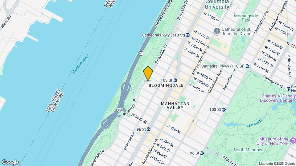 290 Riverside Dr-Unit -9C Map and Location Details