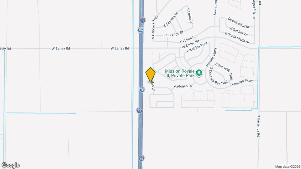 321 S Verdad Ln Map and Location Details