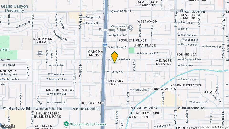 2409 West Campbell Ave Map and Location Details