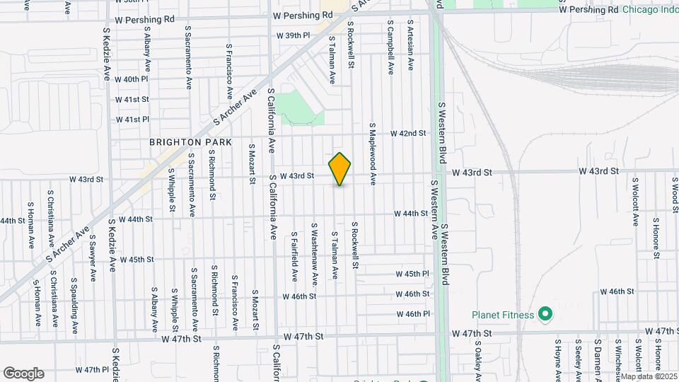 4323 S Talman Ave Map and Location Details
