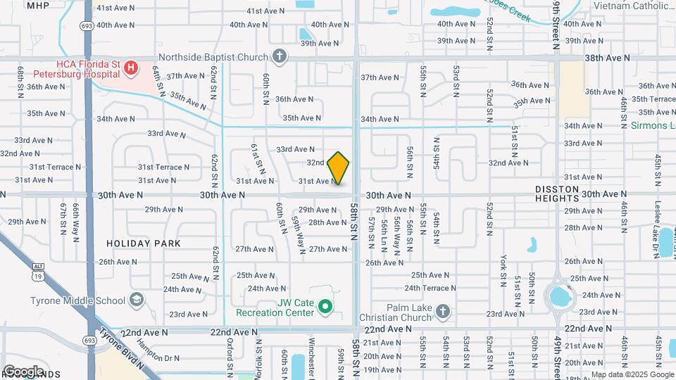 5825 30th Ave N Map and Location Details