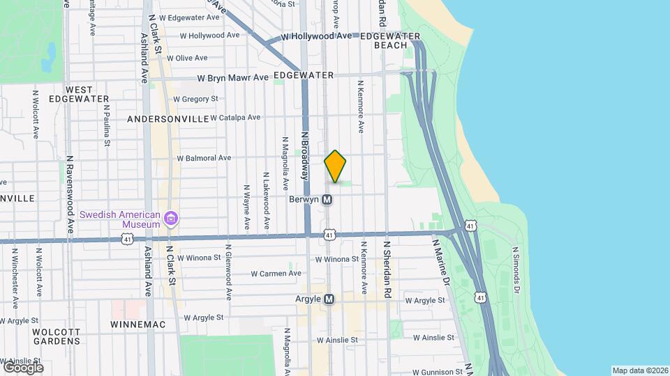 5302 N Winthrop Ave Map and Location Details
