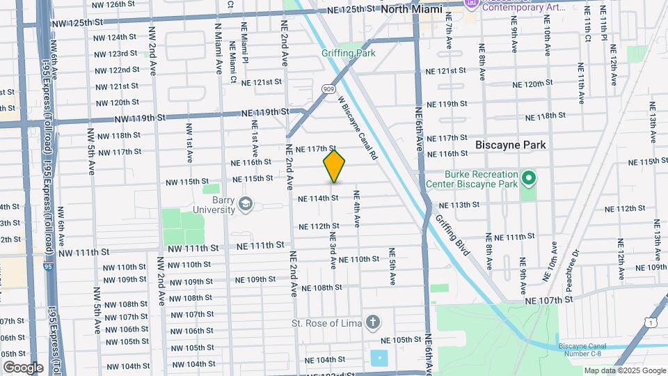 11425 NE 3rd Ave Map and Location Details