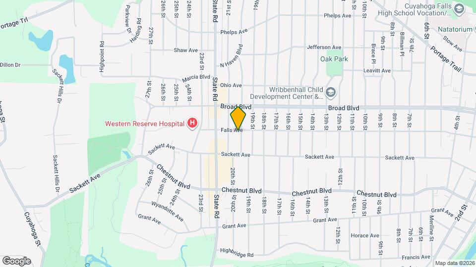 2016 Falls Ave Map and Location Details