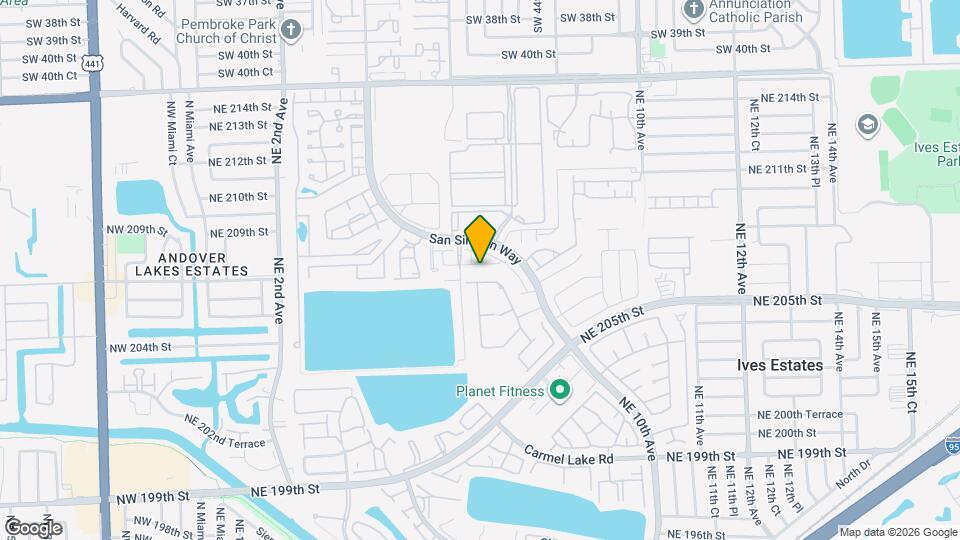 640 NE 207th St Map and Location Details