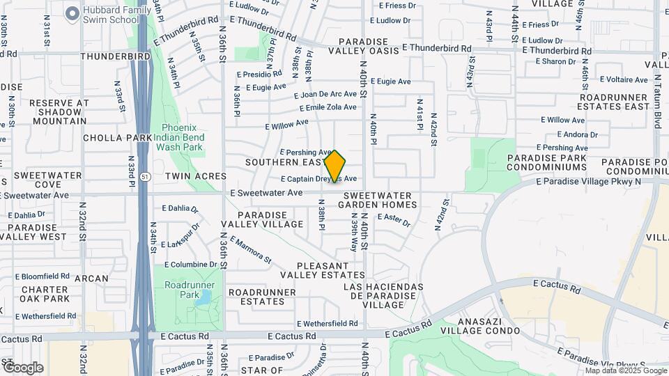 3838 E Sweetwater Ave Mapa y Detalles de la Ubicación