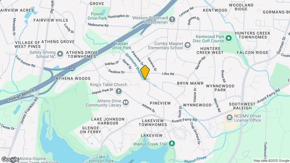 1422 Pineview Dr, Unit B Map and Location Details
