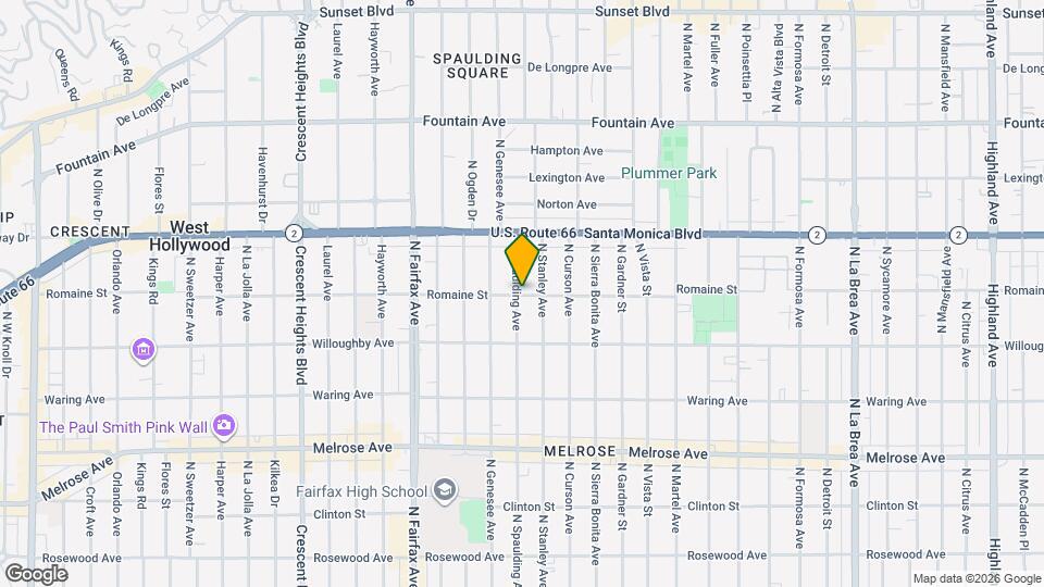 7717 Romaine St, Unit 7717A Mapa y Detalles de la Ubicación