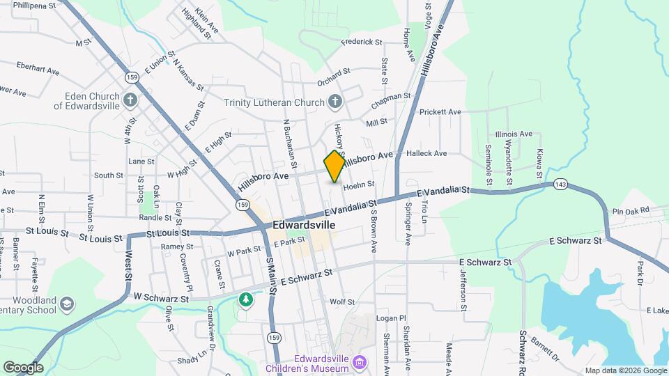 411 E Vandalia St Mapa y Detalles de la Ubicación