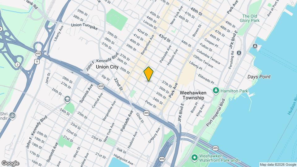 3508 Palisade Ave Map and Location Details