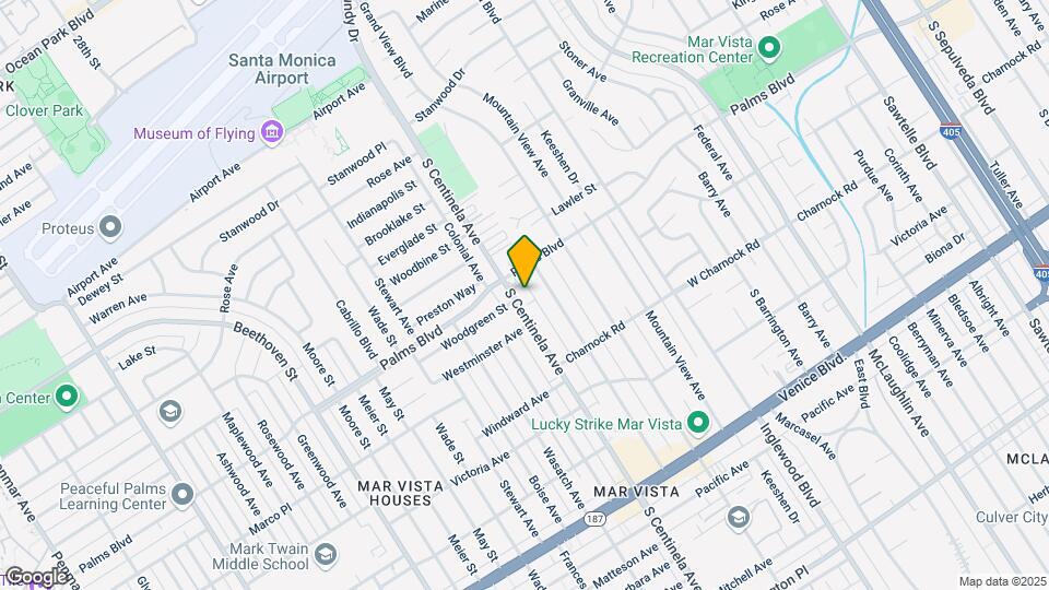 3526 S Centinela Ave Map and Location Details