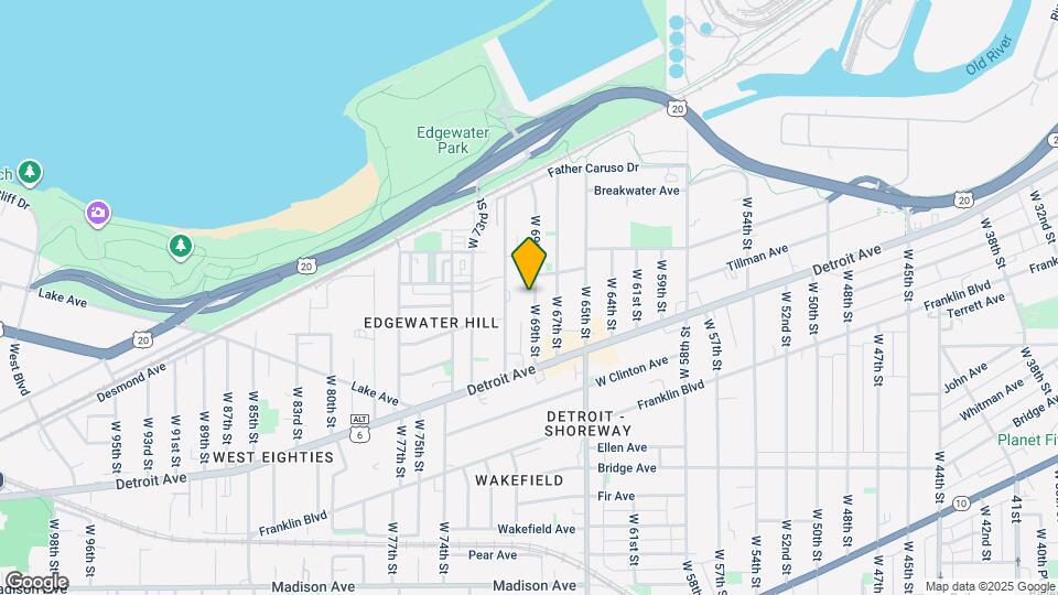 1322 W 69th St Map and Location Details