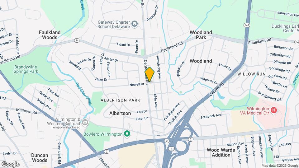 522 Centerville Rd Map and Location Details
