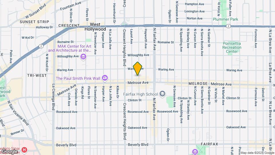 721 N Edinburgh Ave Mapa y Detalles de la Ubicación