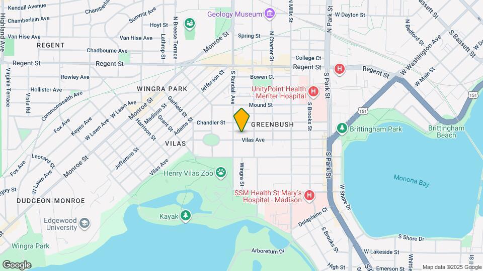 1326 Vilas Ave, Unit Lower Flat Map and Location Details