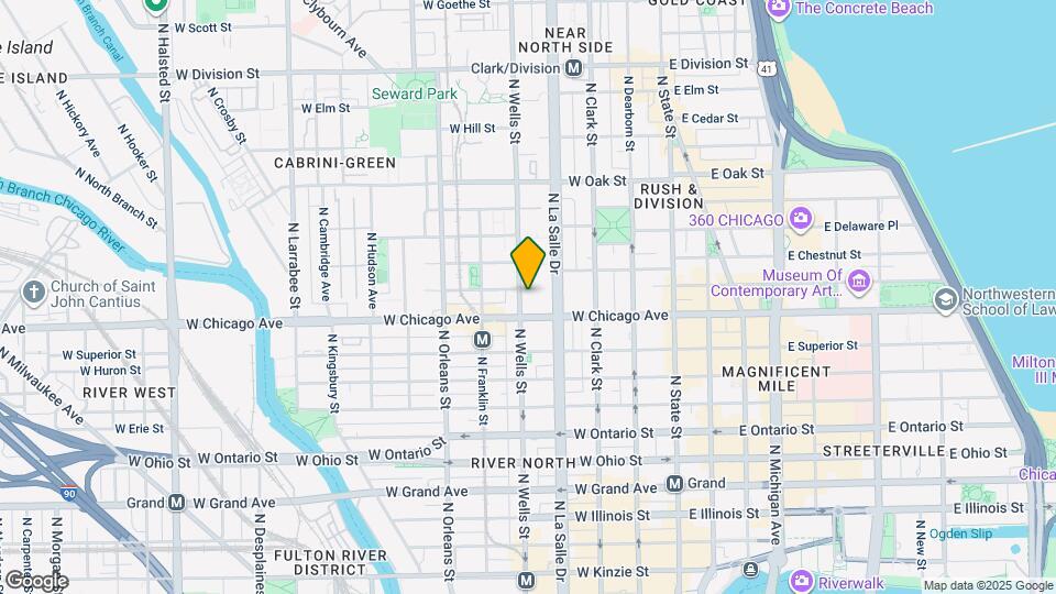 809 N Wells St Map and Location Details