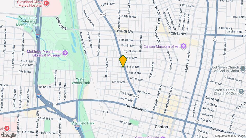 717 Fulton Rd NW Mapa y Detalles de la Ubicación