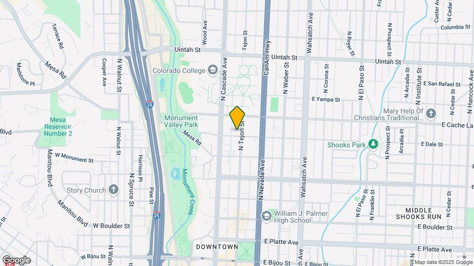802-808 N Tejon St Map and Location Details