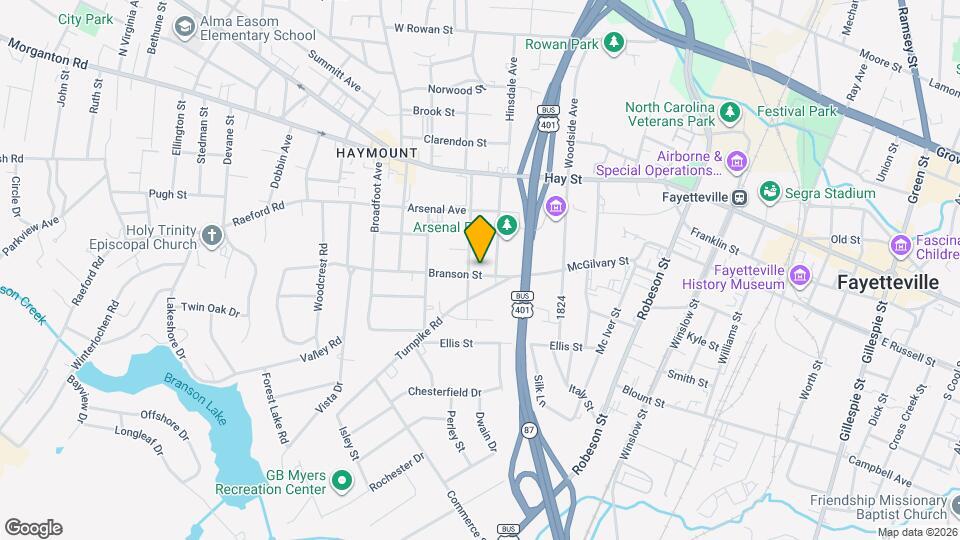 908 Branson St Mapa y Detalles de la Ubicación