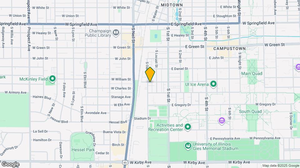 33 E Chalmers St Map and Location Details