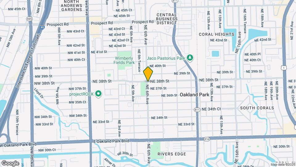 602 NE 38th St Map and Location Details