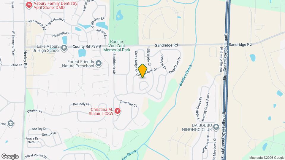 2704 Creekfront Dr Map and Location Details