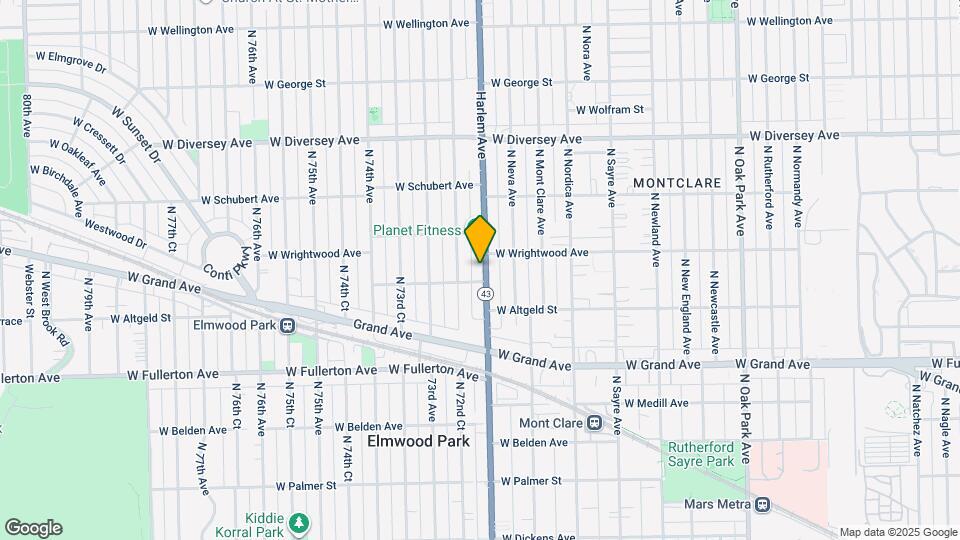 2534 N Harlem Ave Map and Location Details