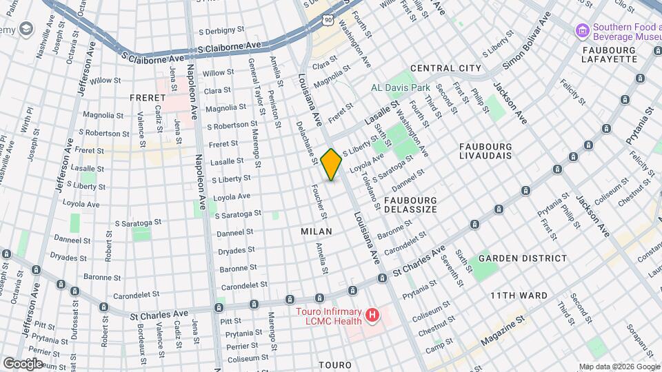 2125 Delachaise St, Unit 2125 Delachaise St Mapa y Detalles de la Ubicación