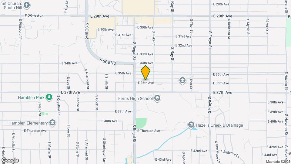 3001 E 36th Ave Map and Location Details