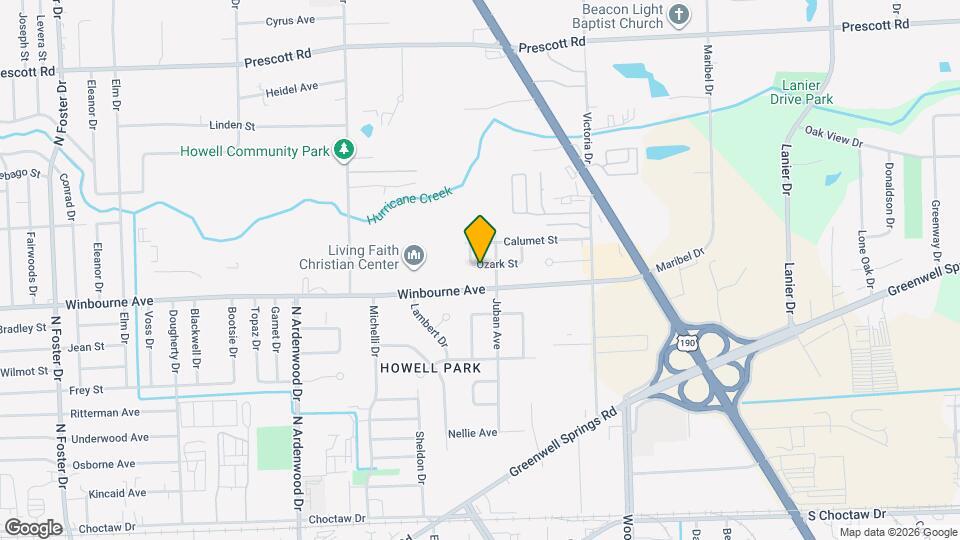 6740 Ozark St Map and Location Details