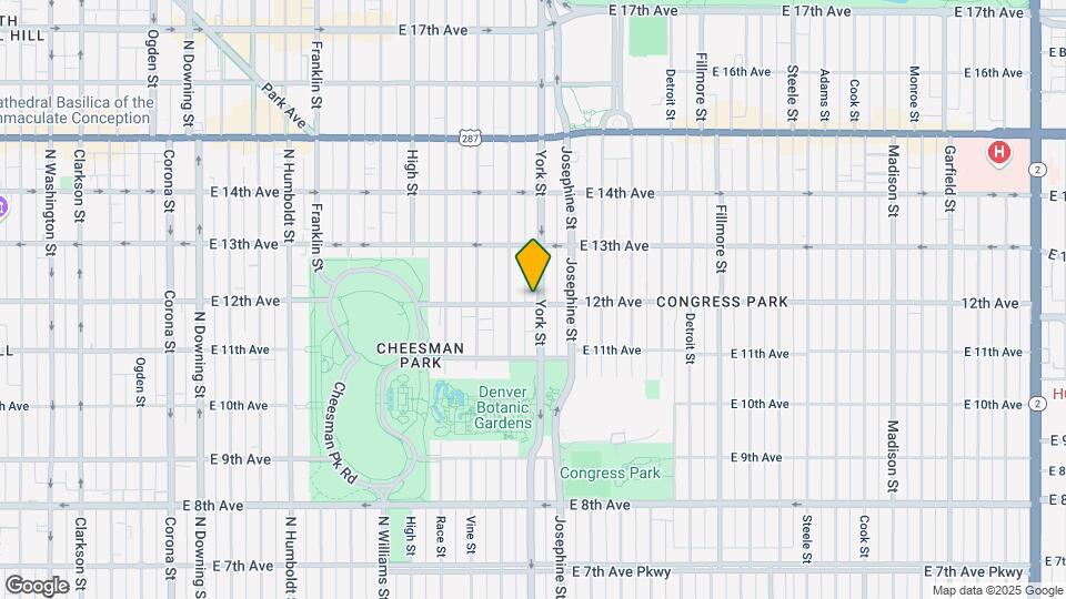 2247 E 12th Ave Map and Location Details