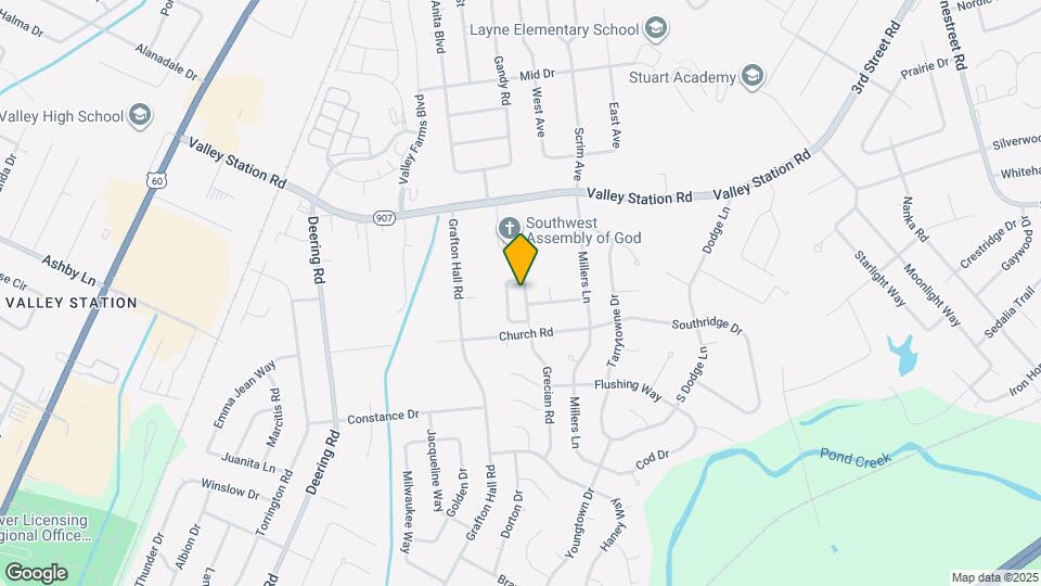 12008 Valley Meadow Way Mapa y Detalles de la Ubicación