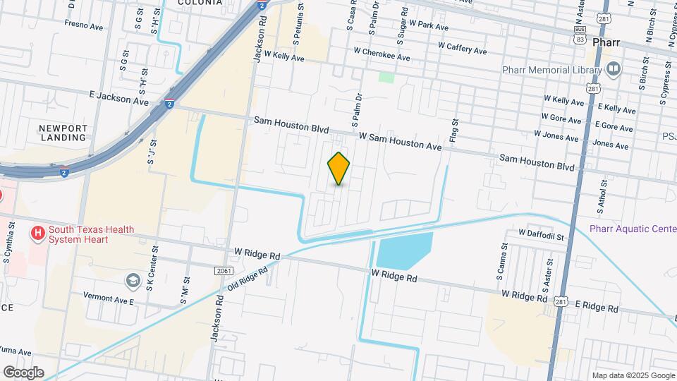 1105 S Palm Dr Map and Location Details