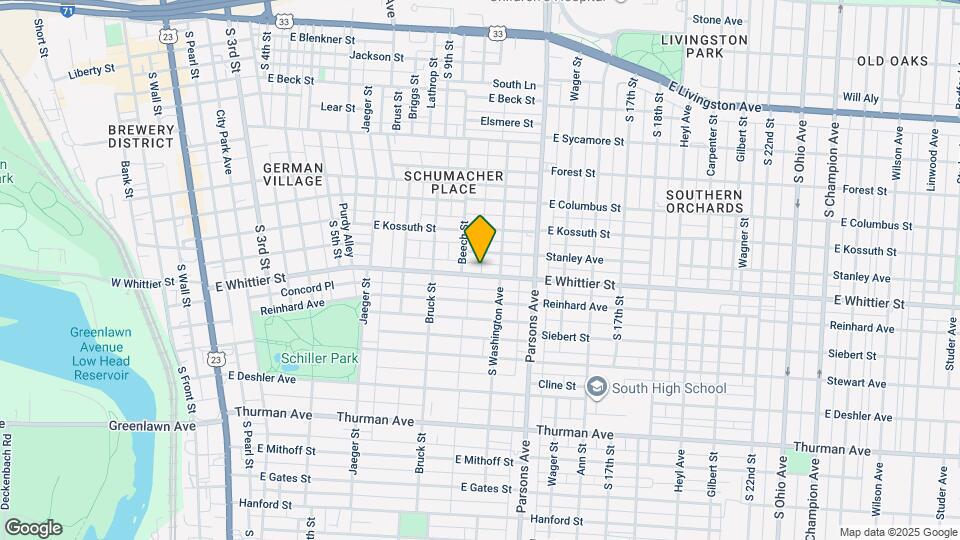 432 E Whittier St Map and Location Details