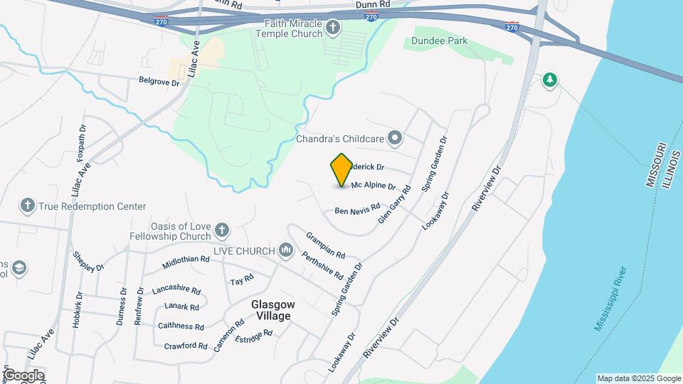 240 Mcalpine Drive Map and Location Details