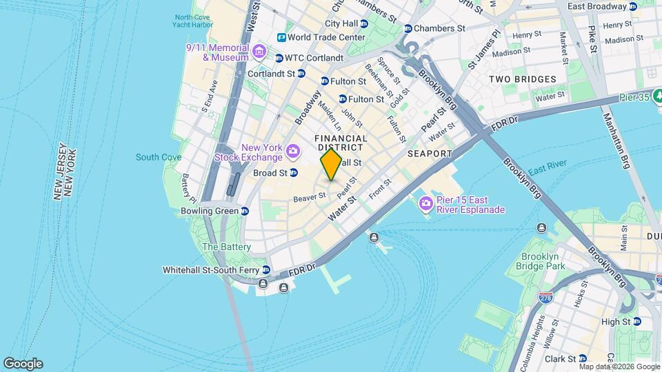 3 Hanover Square-Unit -12B Map and Location Details