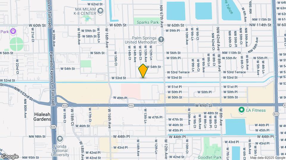 1350 W 53rd St Map and Location Details