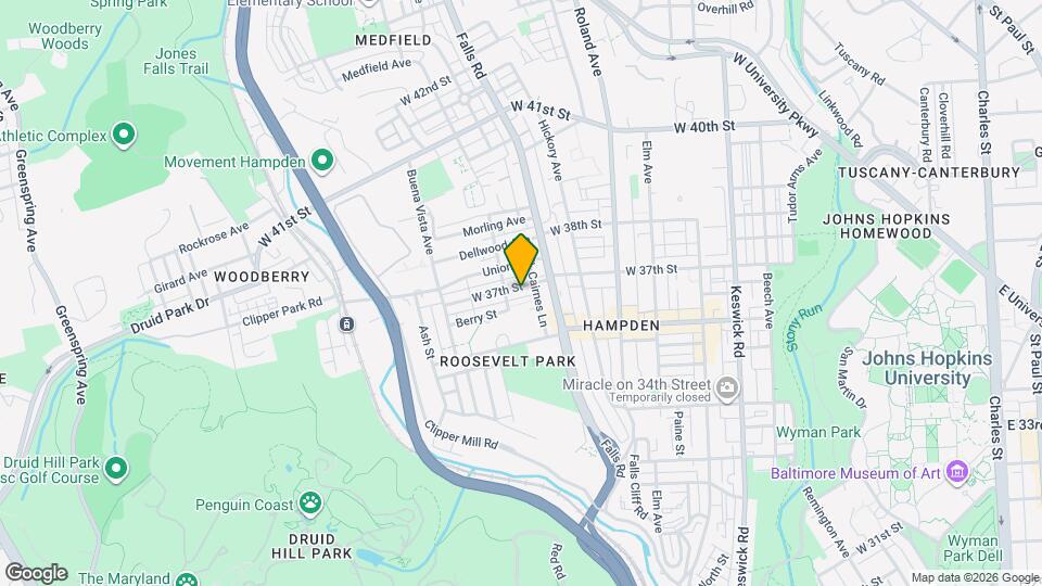 1231 W 37th St Map and Location Details