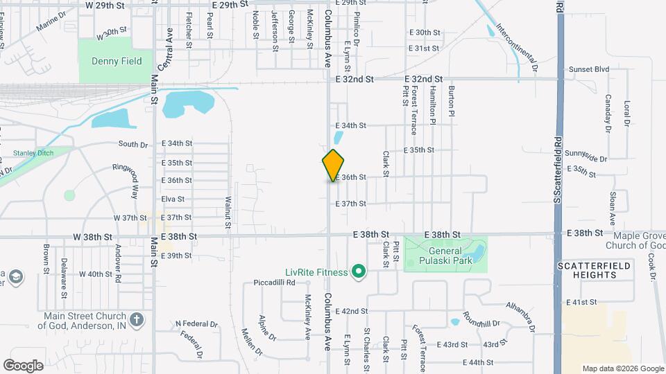 3614 Columbus Ave Mapa y Detalles de la Ubicación