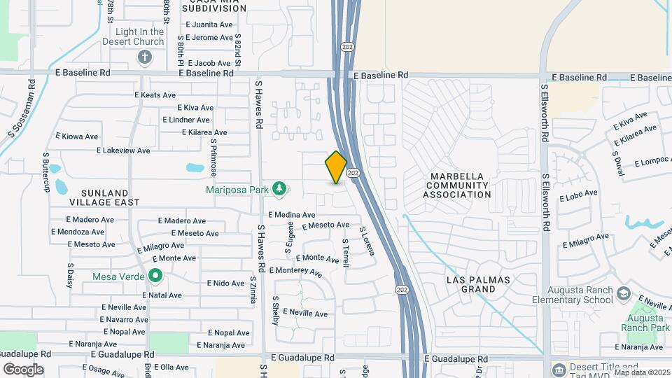 8610 E Laguna Azul Ave Map and Location Details