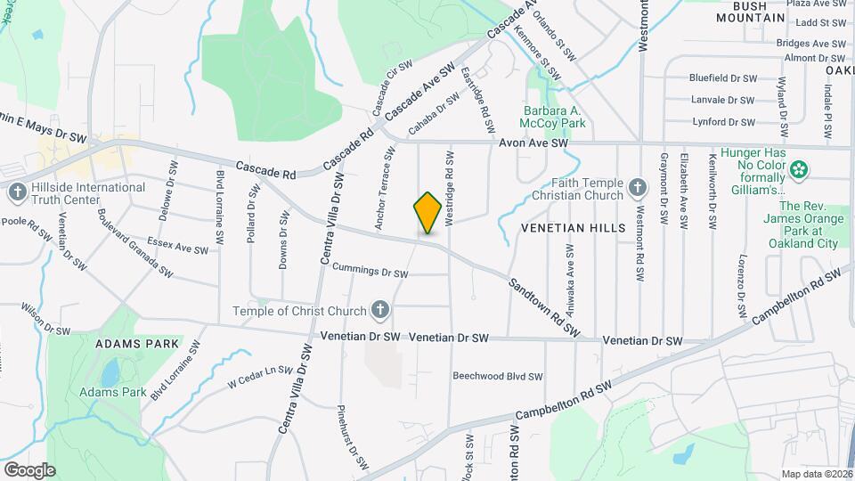 1306 Cahaba Dr SW Map and Location Details