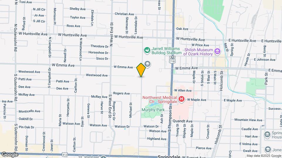 128 S Pleasant St Map and Location Details